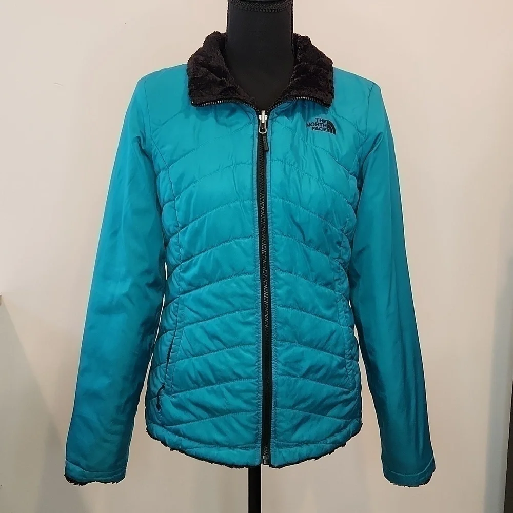 The North Face Mossbud Reversible Quilted Down Jacket Women's Sz S/P NICE!